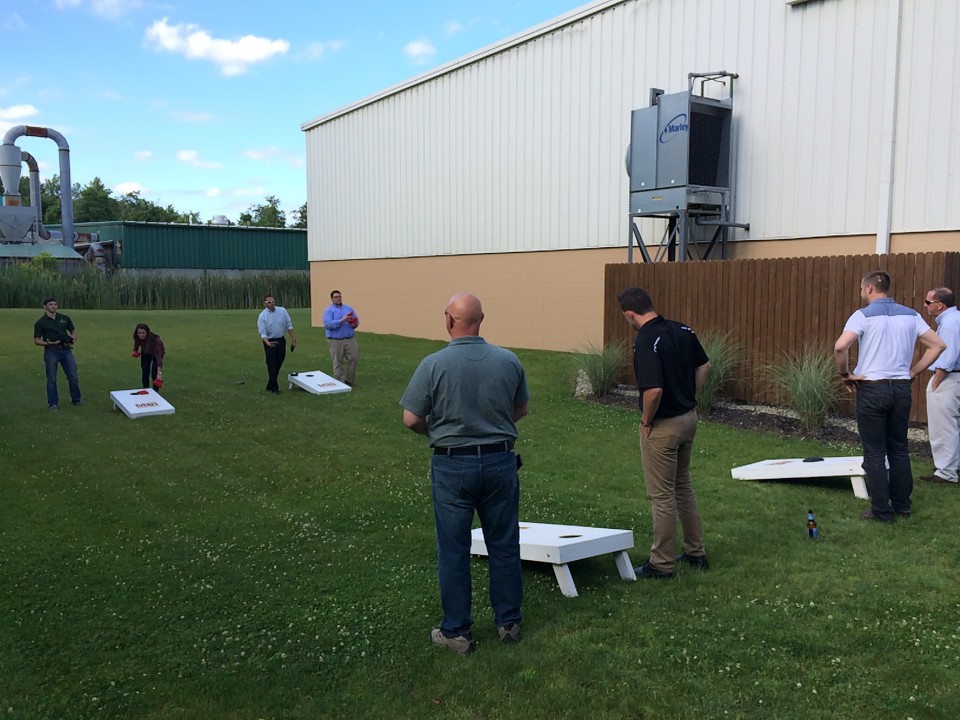 Interns 2015 Corn Hole